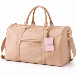 Juicy Couture embossed logo weekender duffle bag